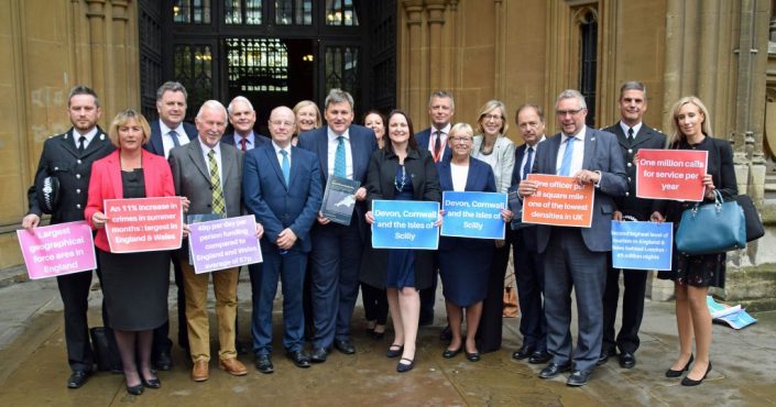 I lead a Devon and Cornwall delegation to present our submission for more funding to then Policing Minister Kit Malthouse in 2019