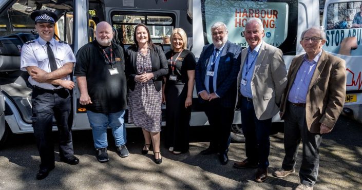 Alison Hernandez visiting Cosgarne Hall with key partners