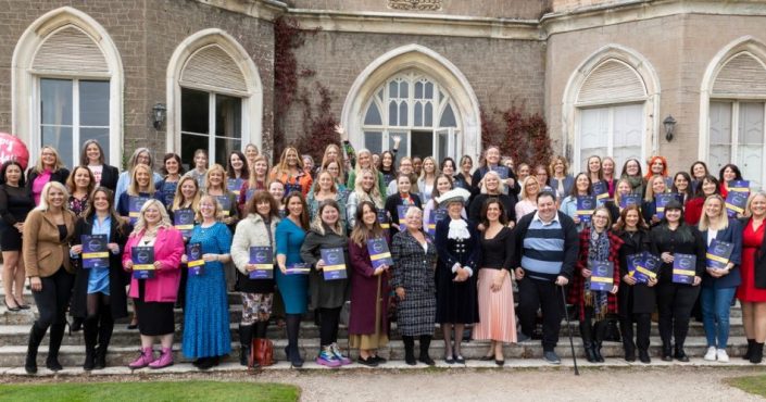 Finalists of the WCWA 2025 pictured outside Powderham Castle