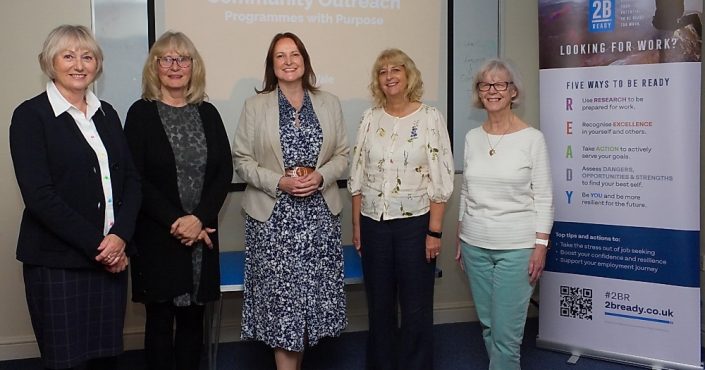 Police and Crime Commissioner Alison Hernandez during her visit to Upton Vale Baptist Church in Torquay with members of the church