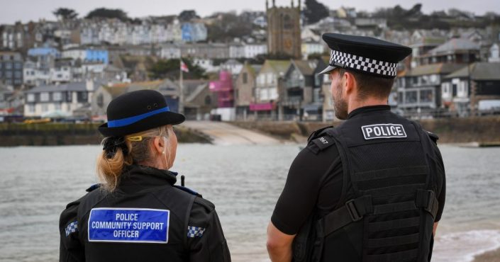 Police patrolling in St Ives