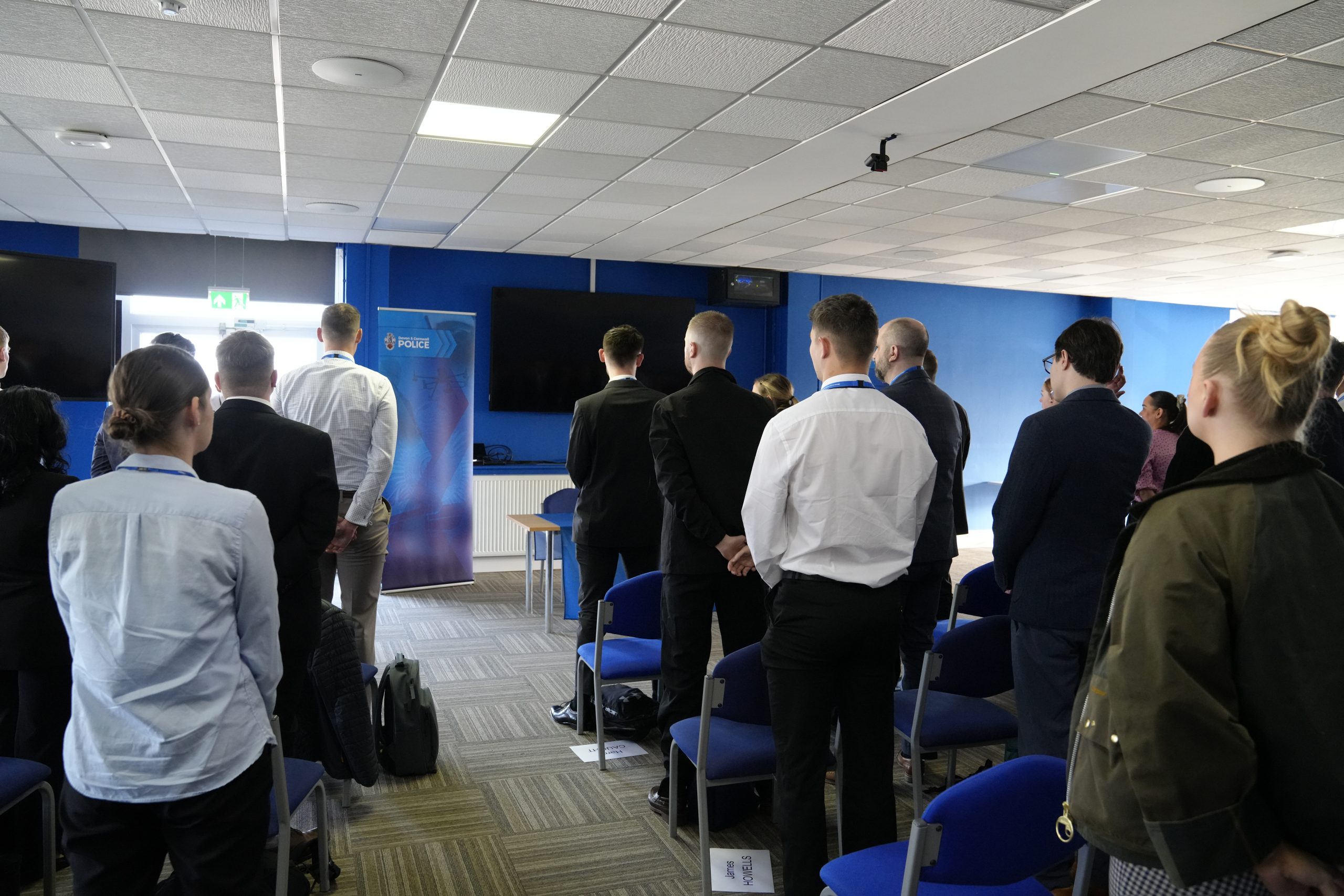 New PC recruits at police headquarters on 'Super Monday'