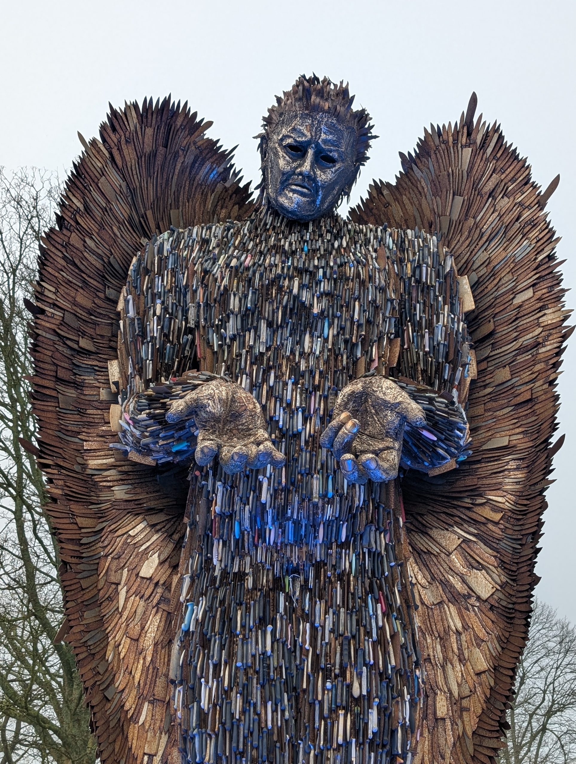 The Knife Angel in Plymouth
