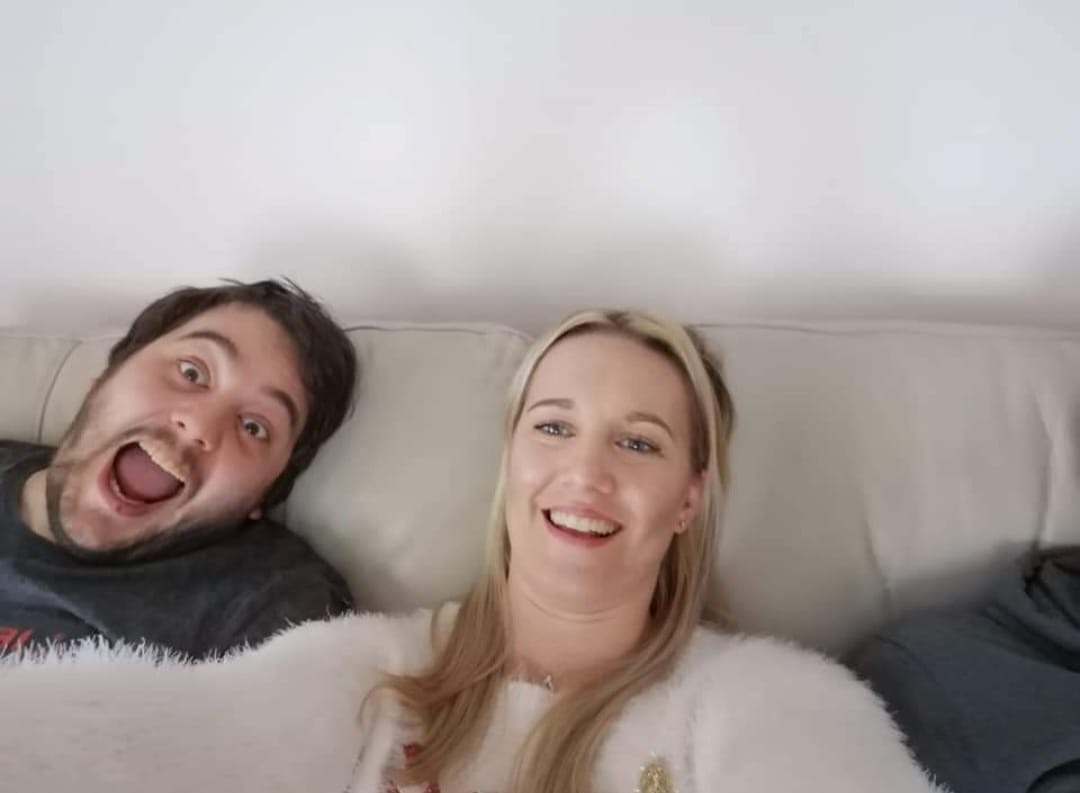 Becky with her brother Mike