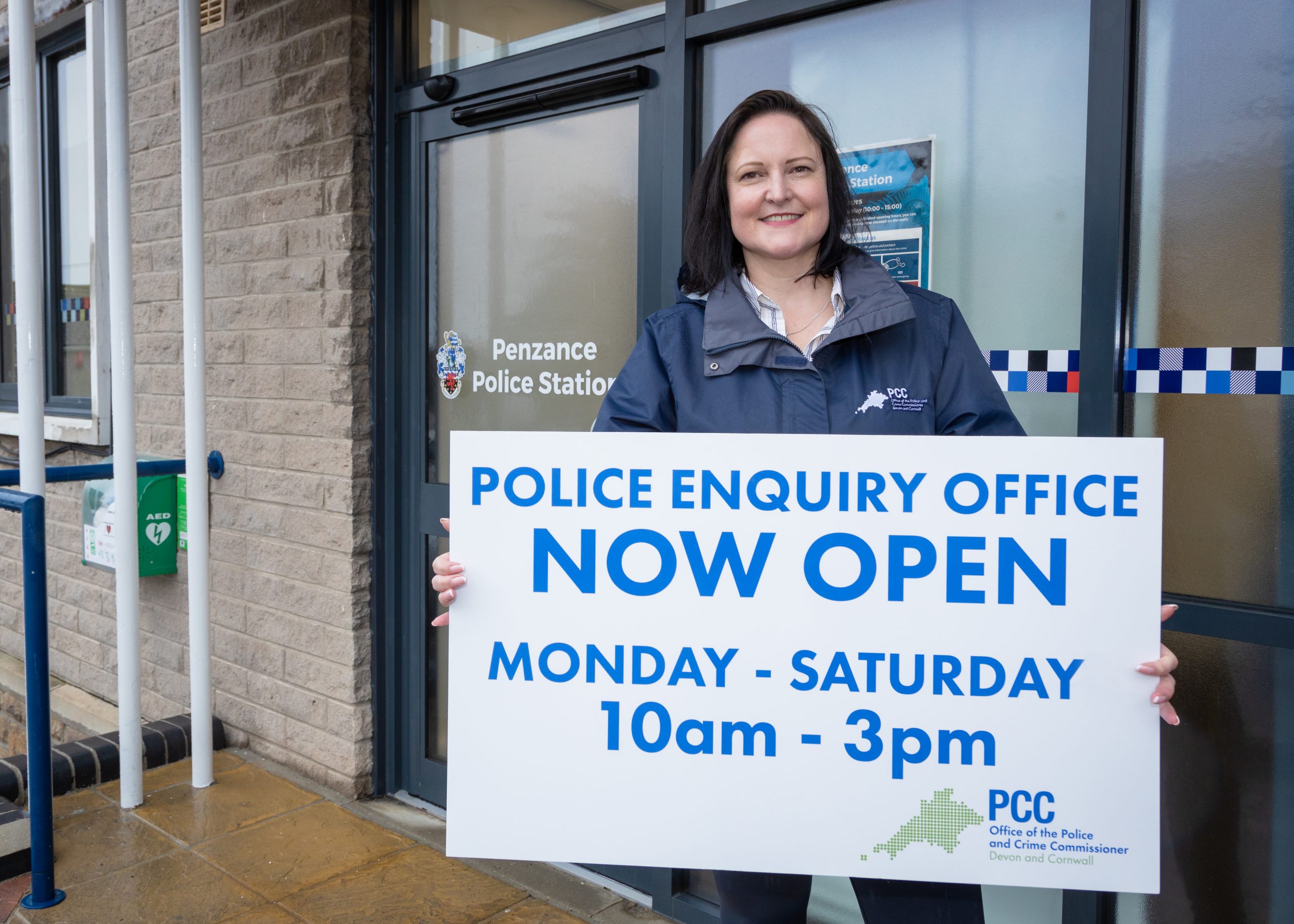 The Commissioner opening Penzance PEO in 2022