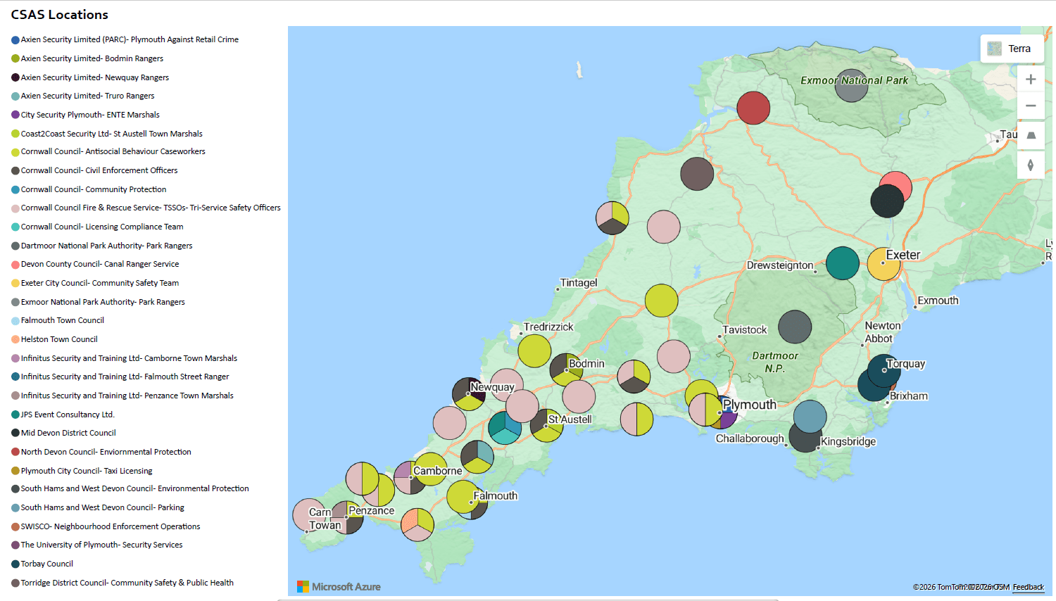 CSAS locations